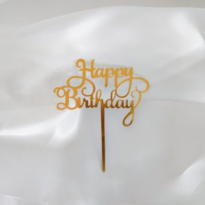 Cake topper Happy Birthday